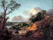 Thomas Gainsborough View in Suffolk oil painting